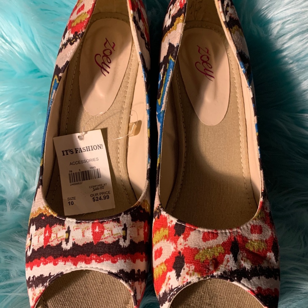 Multi Colored Wedge Heels - Picture 4 of 5